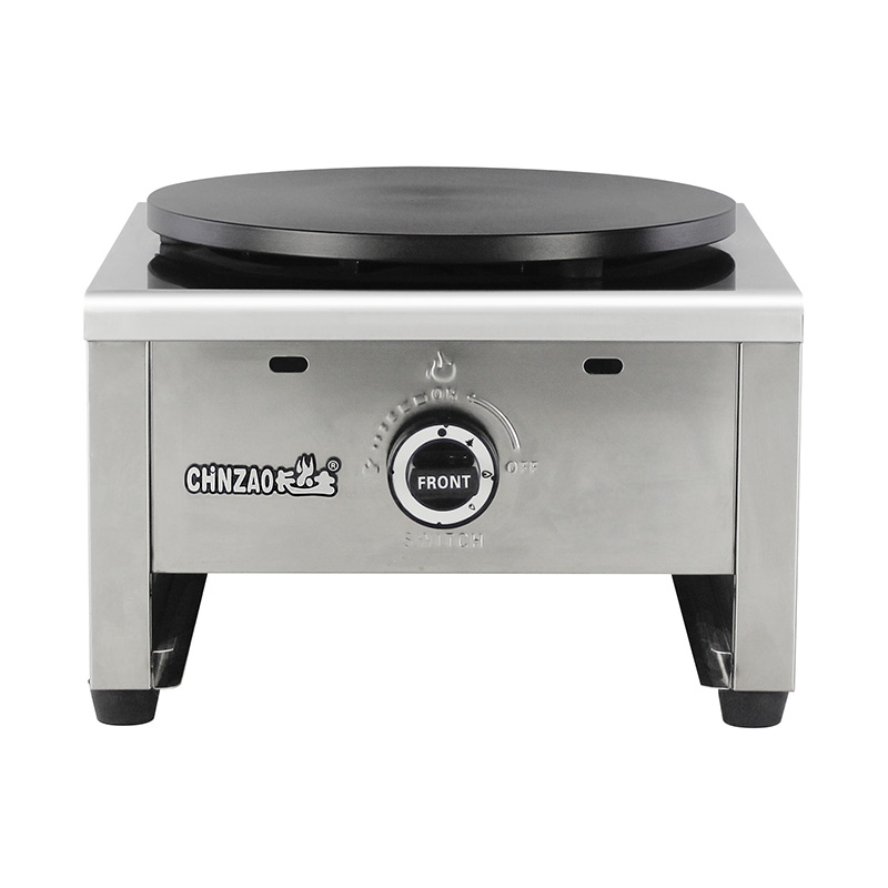 Mesin Pembuat Krep Gas Alam/LPG Lapis Teflon Stainless Steel